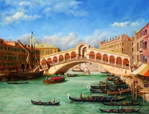 A fake Canaletto – in other words a painting that he himself didn’t find the time to do. 71 x 91.2 cm