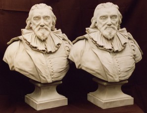 Another bust made for the new British Library building, this time of Sir Robert Cotton.