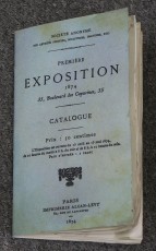 A faked-up replica of the catalogue of the first exhibition of the French Impressionists in 1874 done for a BBC documentary.
